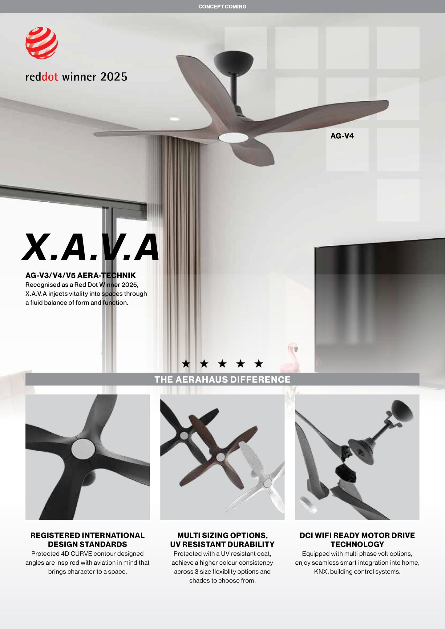 X.A.V.A DC Ceiling Fan