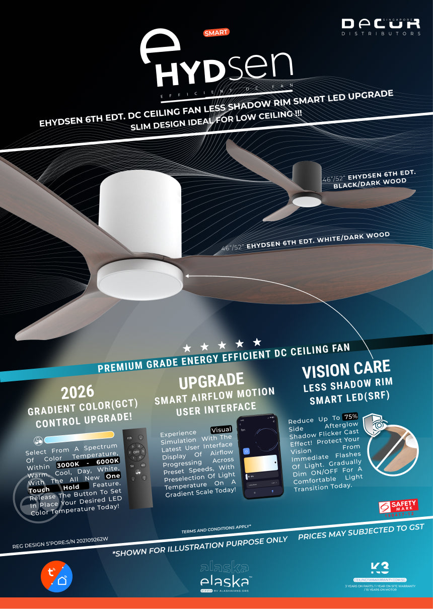 EHYDSON/EHYDSEN 6TH EDT. ALASKA ELASKA DC Ceiling Fan