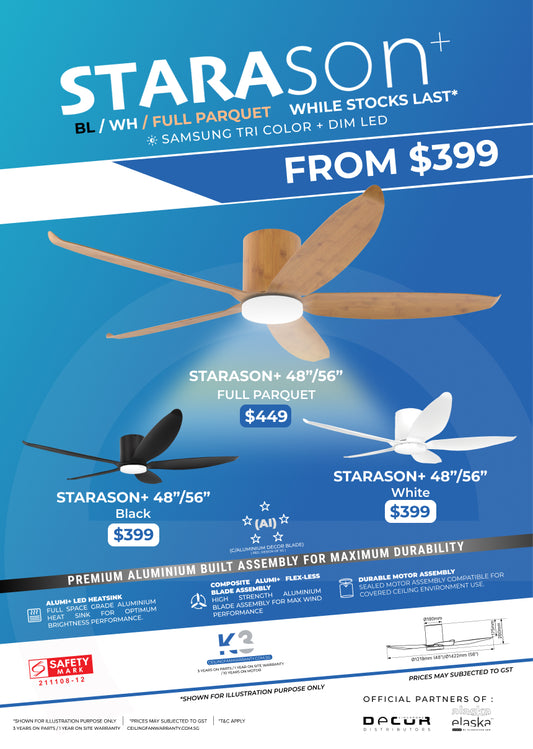 STARASON ALASKA ELASKA DC Ceiling Fan